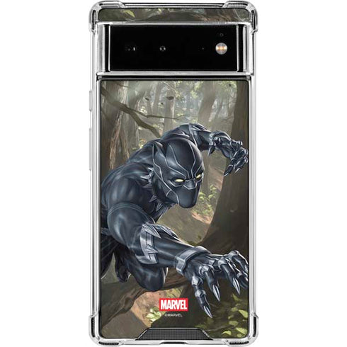 Marvel Black Panther In the Jungle Google Pixel 6 Clear Case